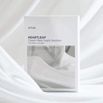 - Heartleaf Cream Mask Night Solution Pack (Set of 10) | Soothing, Anti-Acne, Moisturizing, Hydrating, Sensitive Skin, Barrier Strengthening
