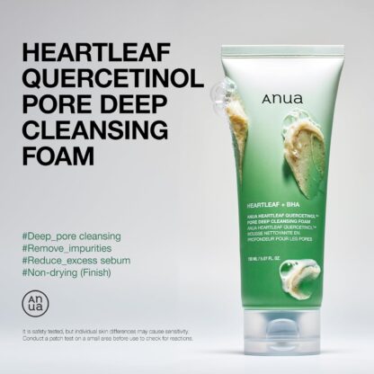 Heartleaf Quercetinol Pore Deep Cleansing Foam – 150ml / 5.07 fl oz - Image 4