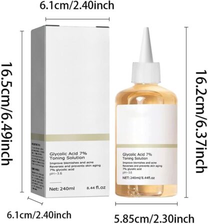 Glycolic Acid 7% Exfoliating Toner – Hydrating & Blemish-Reducing Toner – 240ml - Image 4